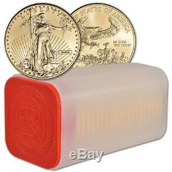 American Gold Eagle 1 oz $50 Random Date 1 Roll 20 BU Coins in Mint Tube