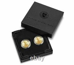 CONFIRMED American Eagle 2021 One-Tenth Ounce Gold Two-Coin Set Designer Edition