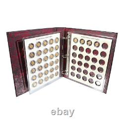 Complete 1986-2023 $5 1/10oz American Gold Eagle Set (38 BU Coins in Cap) withBook