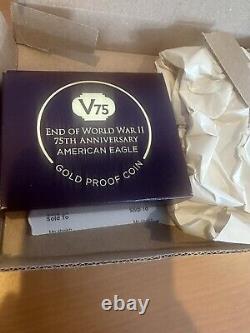 End of World War II 75th Anniversary American Eagle Gold Proof Coin V75