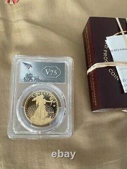 End of World War II 75th Anniversary American Eagle Gold Proof Coin V75 PR69