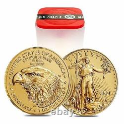 Lot of 2 2021 1 oz Gold American Eagle $50 Coin BU Type 2