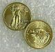 Lot Of 2 Gold 1/4 Oz Gold American Eagle $10 Us Mint Gold Eagle Random Coins