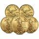 Lot Of 5 2020 1/10 Oz Gold American Eagle $5 Coin Bu
