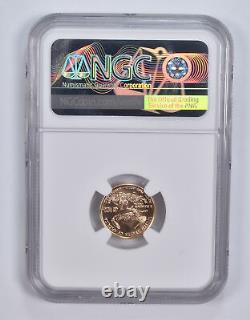 MS70 1998 $5 1/10 th Oz Gold American Eagle NGC Brown Label