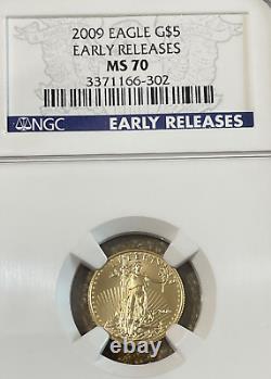 MS70 2009 $5 American Gold Eagle 1/10 Oz Gold NGC Early Releases