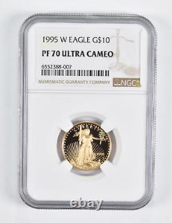 PF70 UCAM 1995-W $10 American Gold Eagle 1/4 Oz. 999 Fine Gold NGC 1716