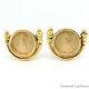 Pair Of 1999 Us American Eagle 1/10 Oz Liberty 22kt Gold Coin Earrings 21.6 Gr