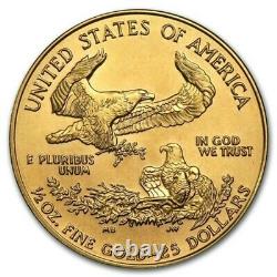 Random Year 1/2 oz Gold American Eagle Coin BU IN STOCK