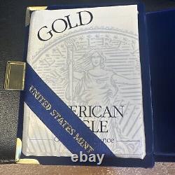 SUPERB GEM BU 1997-W 1/10 oz Proof American Gold Eagle (withBox & COA)