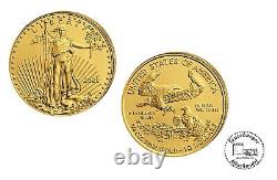 USA 10 $ American Eagle 2021 Gold Anlagemünze 1/4 Oz Gold ST