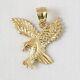 Without Stone American Eagle 20 Mm Coin Pendant 14k Yellow Gold Finish