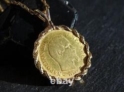 Without Stone American Eagle Pendant With Free Chain 14k Yellow Gold Finish
