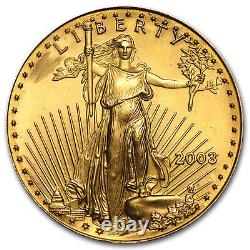 1/2 oz American Gold Eagle (abrasions) SKU #32618	  <br/>	
 	<br/> 	Once translated to French, the title becomes: 1/2 oz Aigle d'or américain (abrasions) SKU #32618