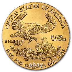 1/2 oz American Gold Eagle (abrasions) SKU #32618<br/>	
	


<br/> 	Once translated to French, the title becomes: 1/2 oz Aigle d'or américain (abrasions) SKU #32618