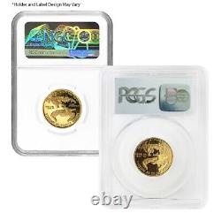 1/4 Oz 10 $ Proof Gold American Eagle Ngc/pcgs Pf 69 (année De Rando)