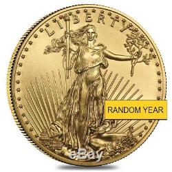 1/4 Oz D'or American Eagle Pièce De 10 $ Bu (random Année)