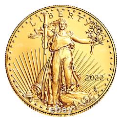 1 Oz 2022 American Eagle Gold Coin États-unis Monnaie
