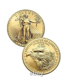1 Oz American Eagle 50 $ Gold Coin Random Année Us Mint Gold American Eagle 1 Oz