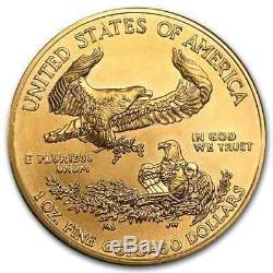 1 Oz D'or American Eagle 50 $ Coin Bu Aléatoire Année Us Mint
