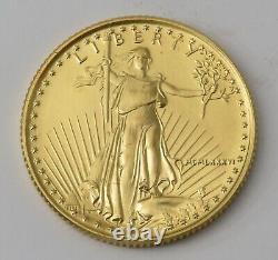 1986 10 $ American Gold Eagle 1/4 Oz Pièce D'or # 7146