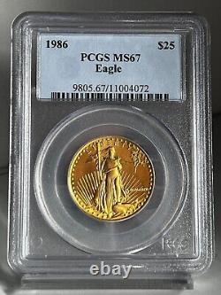 1986 $25 Aigle d'Or Pcgs Ms67