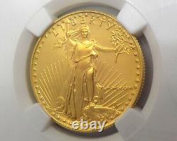 1986 $25 Or Eagle en or de 1/2 once des États-Unis, Première année d'émission, MS 69 NGC
