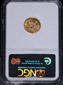 1986 Aigle Américain en Or de 5 dollars NGC MS69 Étiquette Brune EN STOCK
