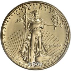 1986 Américaine Gold Eagle (1/2 Oz) 25 $ Pcgs Ms69