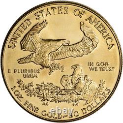 1986 Américaine Gold Eagle 1 Oz 50 $ Bu