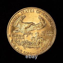 1986 G$10 1/4 Oz Gold American Eagle Basse Mintage Date Clé G1902