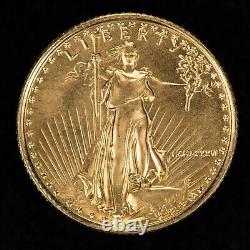 1986 G$5 1/10 Oz Gold American Eagle Coin Basse Mintage Sku-g1140