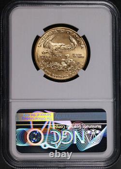 1986 Gold American Eagle 25 $ Ngc Ms70 Superb Eye Appeal Strong Strike
