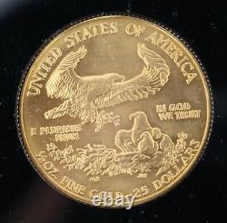 1986 Première Année De L'american Gold Eagle 4 Pièces En Capital Plastique Casing