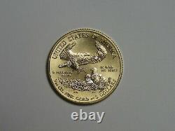 1987 $5 American Gold Eagle 1/10 Oz Non Circulé