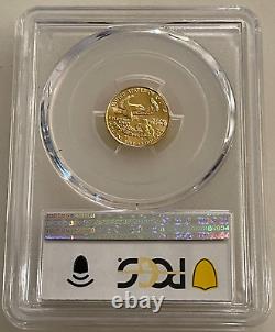 1987 $5 American Gold Eagle Pcgs Ms70 1/10 Oz Coin