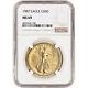 1987 Américaine Gold Eagle 1 Oz 50 $ Ngc Ms69