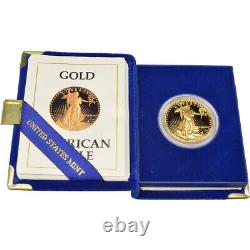1987-w Américaine Gold Eagle Proof 1 Oz 50 $ Ogp