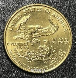 1988 Aigle américain en or, quart d'once troy ¼ ozt
