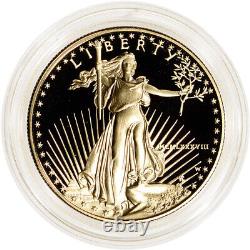 1988 W American Gold Eagle Proof 1 Oz $50 Pièce En Capsule