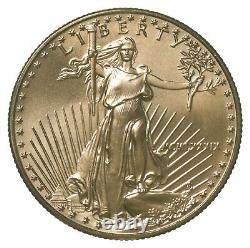 1989 10 dollars Aigle d'or américain 1/4 once d'or 6381