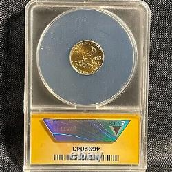 1989 $5 Gold American Eagle Non Circulé Anacs Ms68