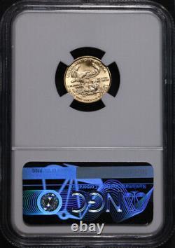 1989 Aigle D'or Américain 5 $ Ngc Ms70