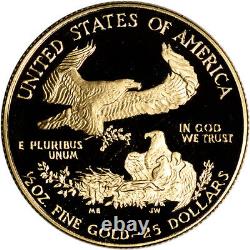 1989-p American Gold Eagle Proof 1/2 Oz $25 Pièce En Capsule