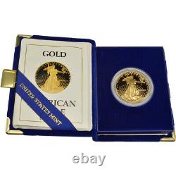 1989-w Américaine Gold Eagle Proof 1 Oz 50 $ Ogp