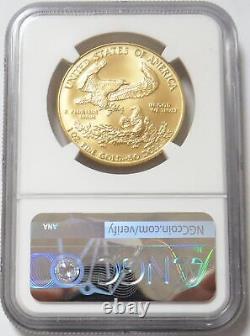 1990 Aigle D'or Américain 50 $ Pièce 1 Oz Ngc État De La Monnaie 69