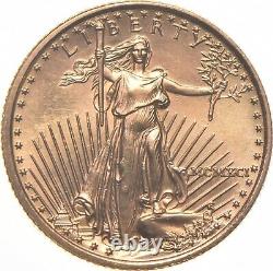 1991 $5 American Gold Eagle 1/10 Oz. 999 Or Fin 0147