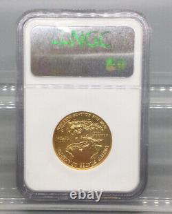 1991 Gold Eagle 25 $ Pièce Ngc Ms 68