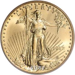 1992 American Gold Eagle 1 Oz 50 $ Pcgs Ms69