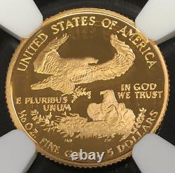 1992 P $5 1/10 Oz American Gold Eagle Proof Ngc Pf70 Ultra Cameo